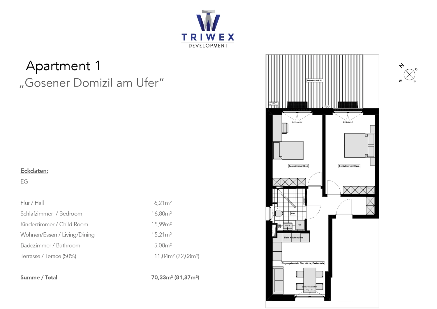 Grundriss der Triwex immobilien und Baumanagement GmbH