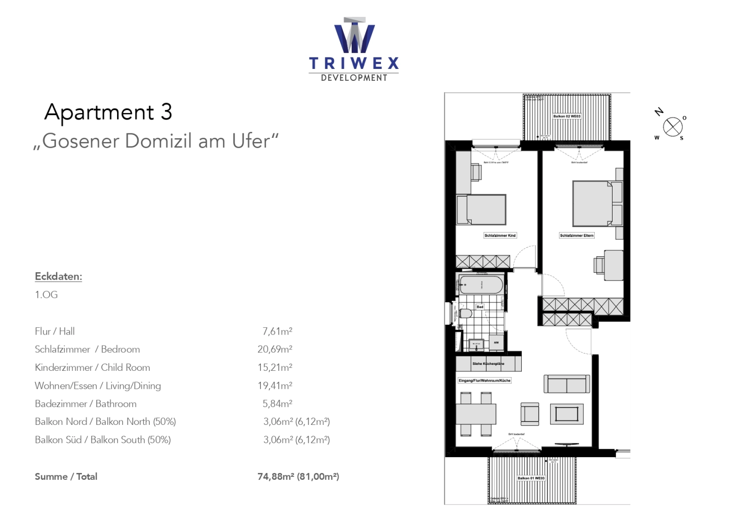 Grundriss der Triwex immobilien und Baumanagement GmbH