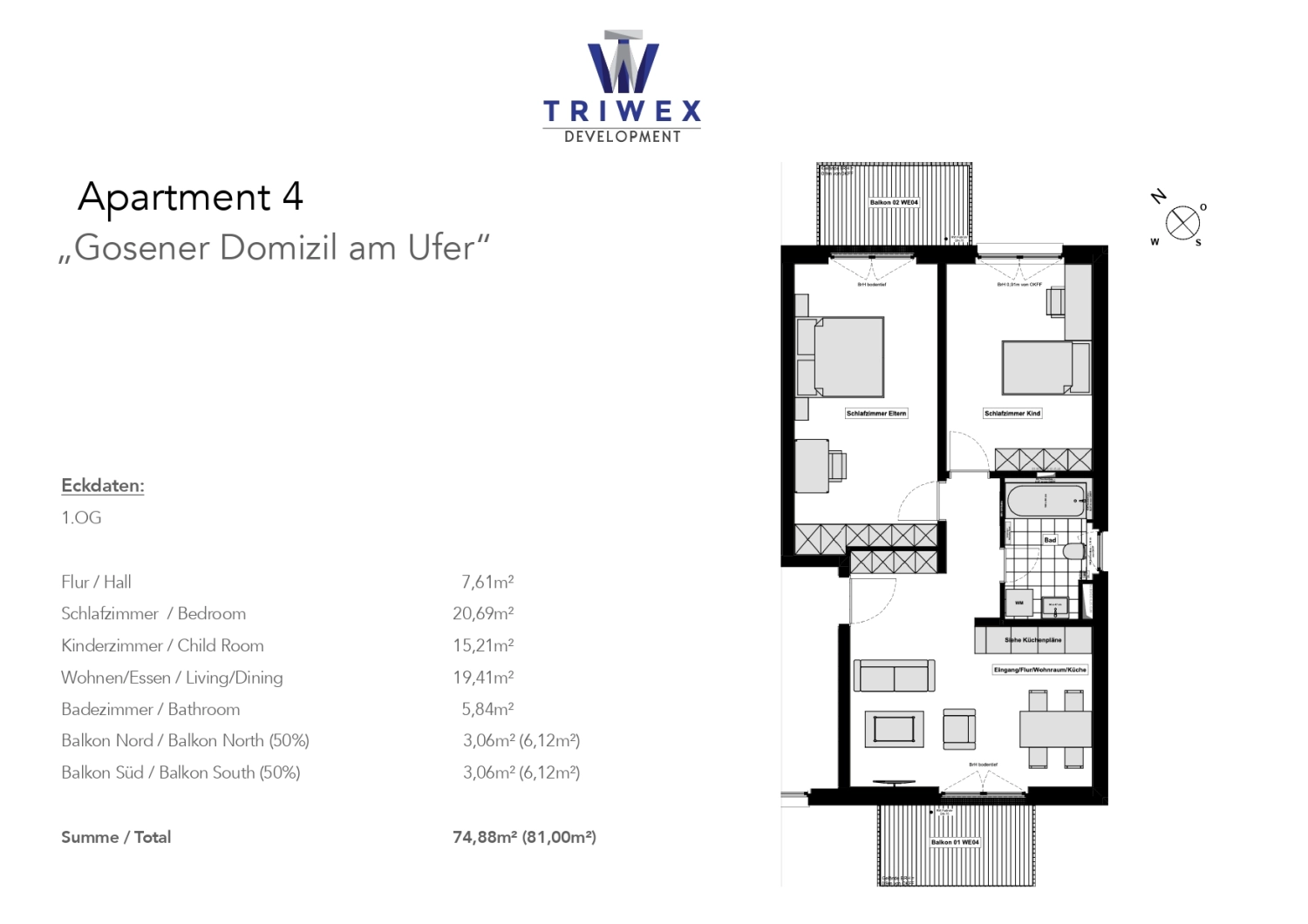 Grundriss der Triwex immobilien und Baumanagement GmbH