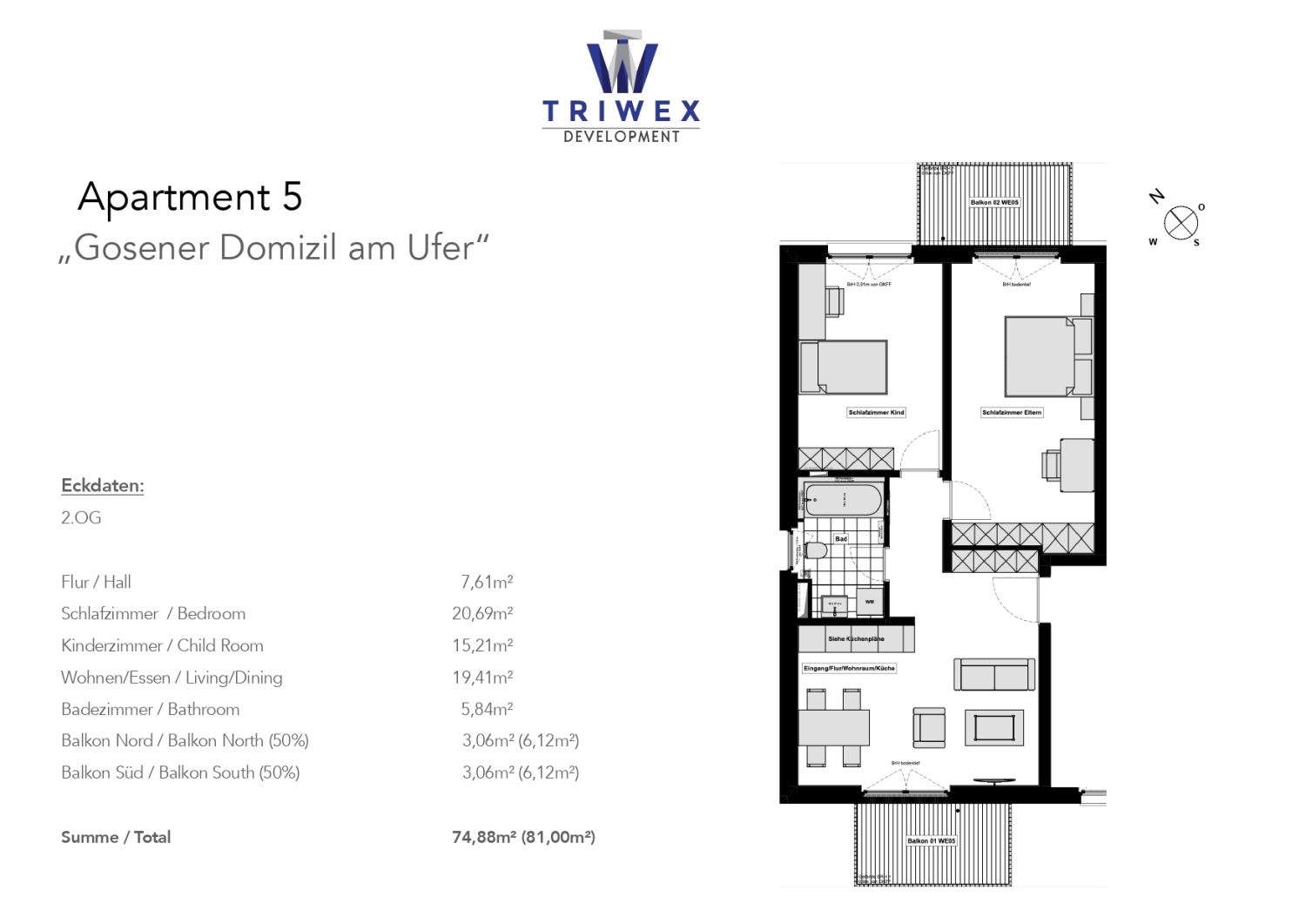 Grundriss der Triwex immobilien und Baumanagement GmbH
